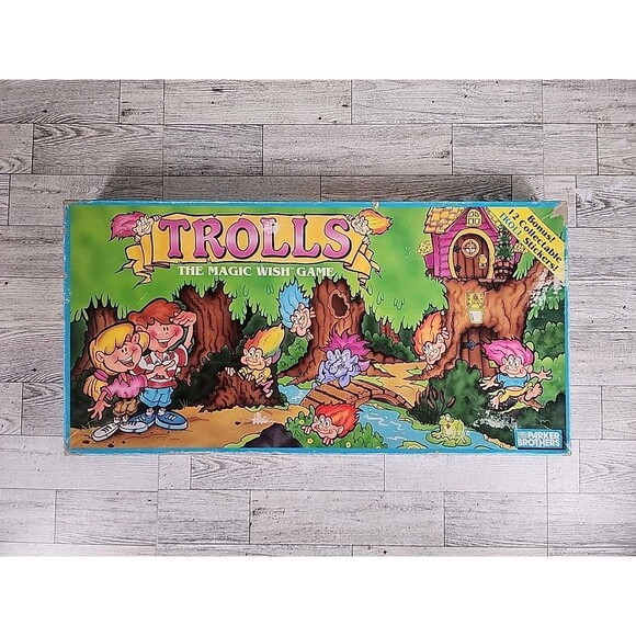 Vintage Trolls The Magic Wish Board Game Parker Brothers 1992 Treasure COMPLETE - Picture 2 of 12